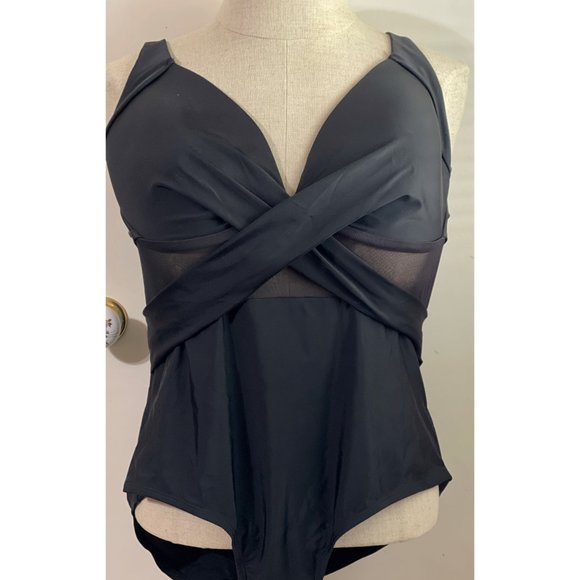 Meet Curve Swim Nwt Meet Curve Black Bathing Suit 4xl Plus Size